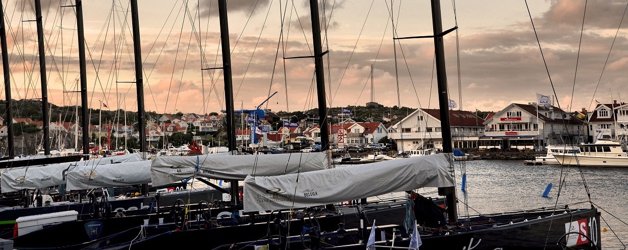 Översikt Marstrands Hamn kvällvy