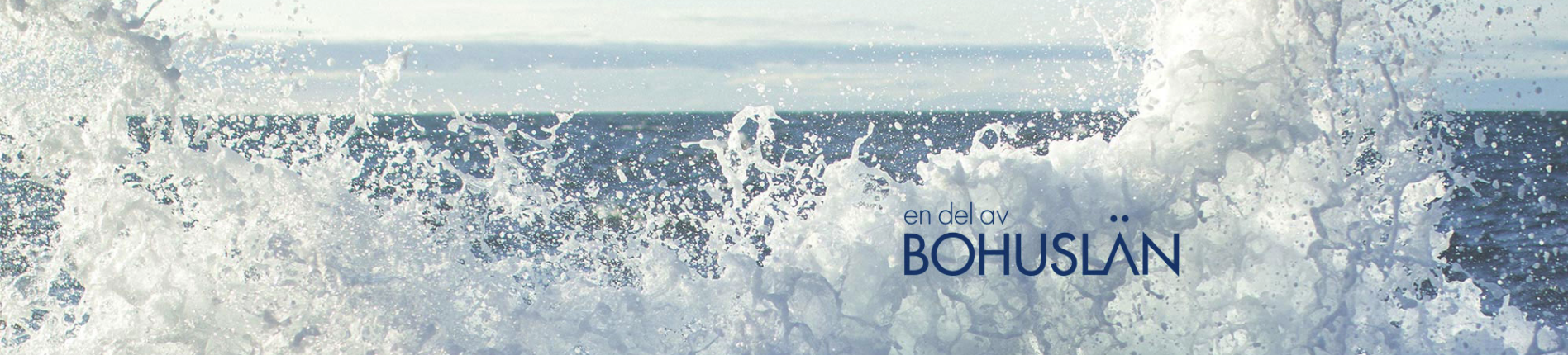 Bild: Havsvågor med texten Bohulän