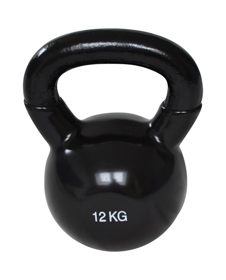 Kettlebell - 12 kg - Svart