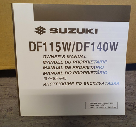 Suzuki Instruktionsbok DF115W/DF140W