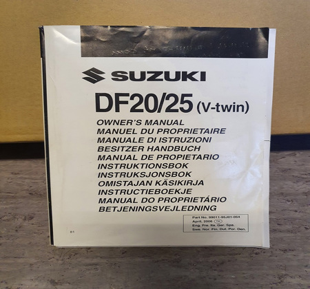 Suzuki Instruktionsbok DF20/DF25 (v-twin)