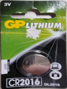 Batteri GP Lithium CR2016