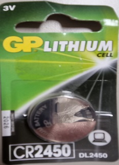 Batteri GP Lithium CR2450