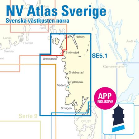  NV-Chart SE 5.1  Västkusten Norra Kombipack Sjökort