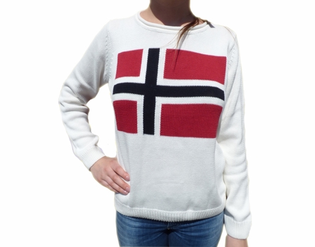 Tröja Norgeflagga L